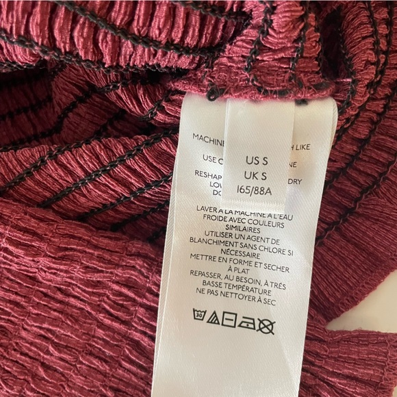 Anthropologie Smocked Puff-Sleeved Top size S - Picture 5 of 14